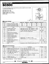datasheet for SC50C-120 by SanRex (Sansha Electric Mfg. Co., Ltd.)