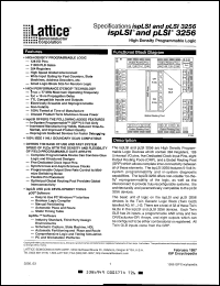 datasheet for PLSI3256-50LG by Lattice Semiconductor Corporation