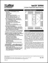 datasheet for ISPLSI3256A-70LQ by Lattice Semiconductor Corporation