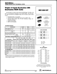 datasheet for MC10H107D by ON Semiconductor