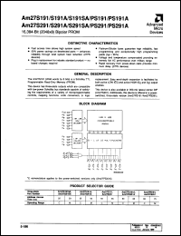 datasheet for AM27PS191ALC by AMD (Advanced Micro Devices)