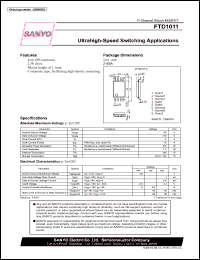 datasheet for FTD1011 by SANYO Electric Co., Ltd.