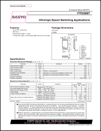 datasheet for FTD2007 by SANYO Electric Co., Ltd.