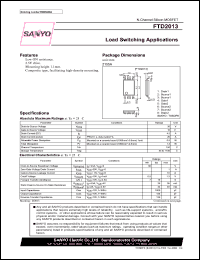 datasheet for FTD2013 by SANYO Electric Co., Ltd.