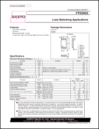 datasheet for FTD2022 by SANYO Electric Co., Ltd.