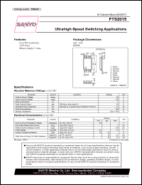 datasheet for FTS2015 by SANYO Electric Co., Ltd.