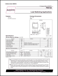 datasheet for FW133 by SANYO Electric Co., Ltd.