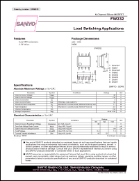 datasheet for FW232 by SANYO Electric Co., Ltd.