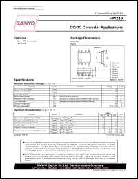 datasheet for FW243 by SANYO Electric Co., Ltd.