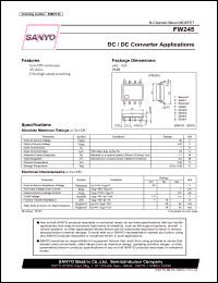 datasheet for FW245 by SANYO Electric Co., Ltd.