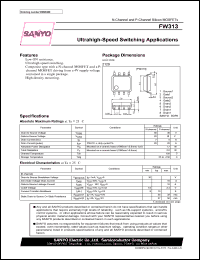 datasheet for FW313 by SANYO Electric Co., Ltd.