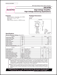 datasheet for 2SC4709 by SANYO Electric Co., Ltd.