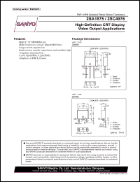 datasheet for 2SC4976 by SANYO Electric Co., Ltd.