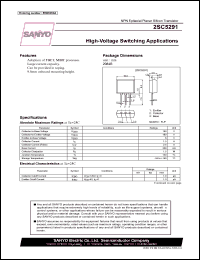 datasheet for 2SC5291 by SANYO Electric Co., Ltd.