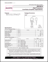 datasheet for 2SC5414 by SANYO Electric Co., Ltd.