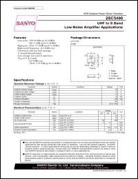 datasheet for 2SC5490 by SANYO Electric Co., Ltd.