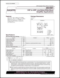 datasheet for 2SC5501 by SANYO Electric Co., Ltd.