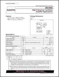 datasheet for 2SC5502 by SANYO Electric Co., Ltd.