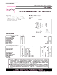 datasheet for 2SC5536 by SANYO Electric Co., Ltd.