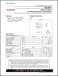 datasheet for 2SC5541 by SANYO Electric Co., Ltd.