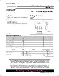 datasheet for 2SD2635 by SANYO Electric Co., Ltd.