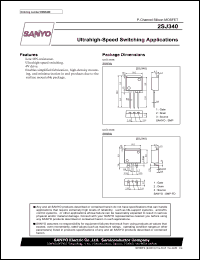 datasheet for 2SJ340 by SANYO Electric Co., Ltd.