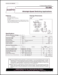 datasheet for 2SJ466 by SANYO Electric Co., Ltd.