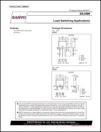 datasheet for 2SJ499 by SANYO Electric Co., Ltd.