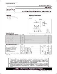 datasheet for 2SJ502 by SANYO Electric Co., Ltd.