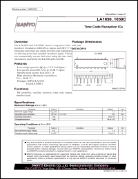 datasheet for LA1650 by SANYO Electric Co., Ltd.