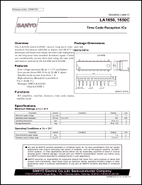 datasheet for LA1650C by SANYO Electric Co., Ltd.