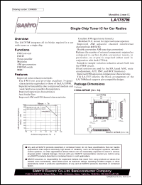 datasheet for LA1787M by SANYO Electric Co., Ltd.