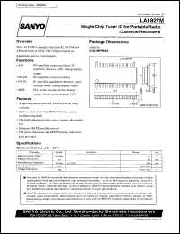 datasheet for LA1827M by SANYO Electric Co., Ltd.