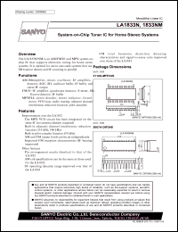 datasheet for LA1833N by SANYO Electric Co., Ltd.