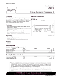 datasheet for LA2610 by SANYO Electric Co., Ltd.