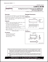 datasheet for LA2615M by SANYO Electric Co., Ltd.