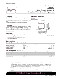 datasheet for LA2655V by SANYO Electric Co., Ltd.