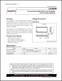 datasheet for LA2900M by SANYO Electric Co., Ltd.