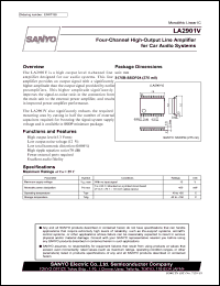 datasheet for LA2901V by SANYO Electric Co., Ltd.