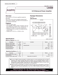 datasheet for LA4268 by SANYO Electric Co., Ltd.