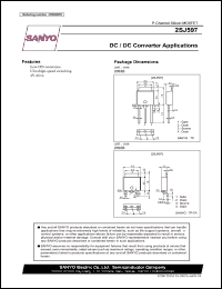 datasheet for 2SJ597 by SANYO Electric Co., Ltd.