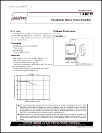 datasheet for LA4801V by SANYO Electric Co., Ltd.