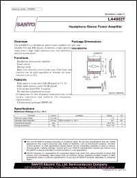 datasheet for LA4802T by SANYO Electric Co., Ltd.