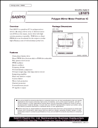 datasheet for LB1875 by SANYO Electric Co., Ltd.