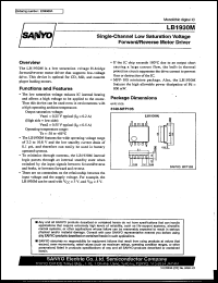 datasheet for LB1930M by SANYO Electric Co., Ltd.