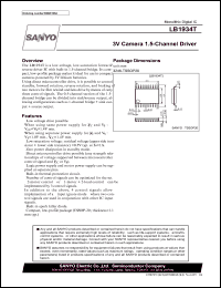 datasheet for LB1934T by SANYO Electric Co., Ltd.