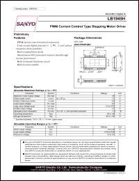 datasheet for LB1945H by SANYO Electric Co., Ltd.