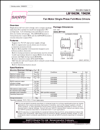 datasheet for LB1962M by SANYO Electric Co., Ltd.