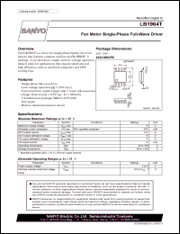 datasheet for LB1964T by SANYO Electric Co., Ltd.