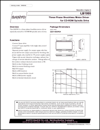 datasheet for LB1995 by SANYO Electric Co., Ltd.